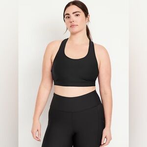 PowerSoft Racerback Sports Bra - Black